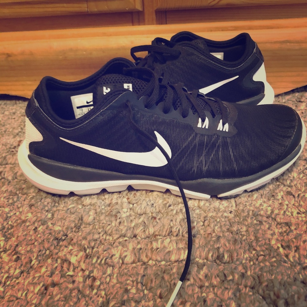 Black & white Nike Training Flex Supreme TR4 size7